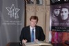 Danny signing the Book of Commitment for Holocaust Memorial Day